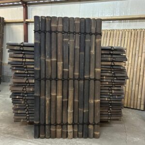 Outlet - Bamboe schutting halfrond – 100 x 180 cm – Donker – Eviro Bamboe