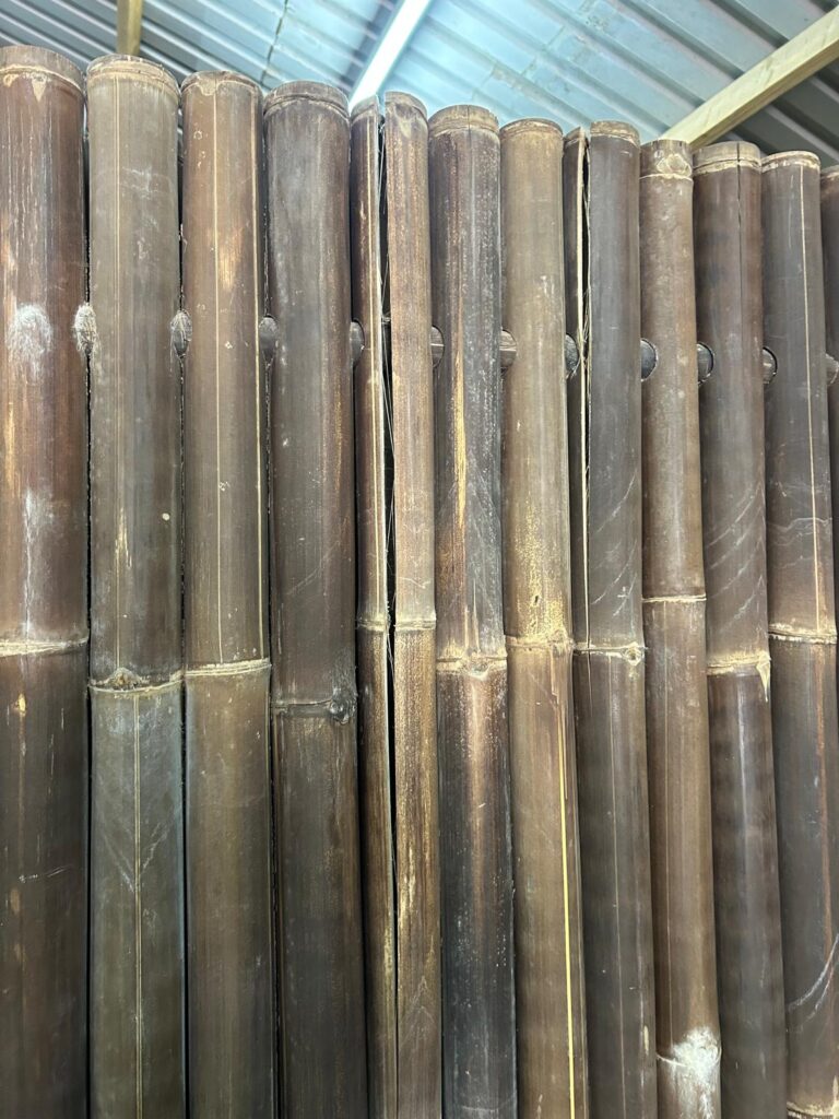 Outlet bamboe schuttingen - 180x220 cm - Donker