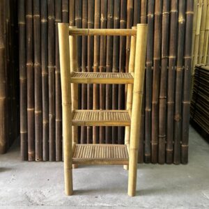 Bamboe rek Eve - Hoog 4-lagen - Naturel - Eviro Bamboe