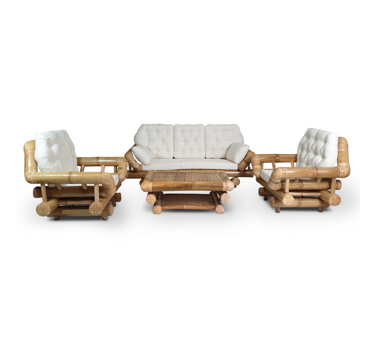 Big bamboe set Hennie - Naturel - Eviro Bamboe