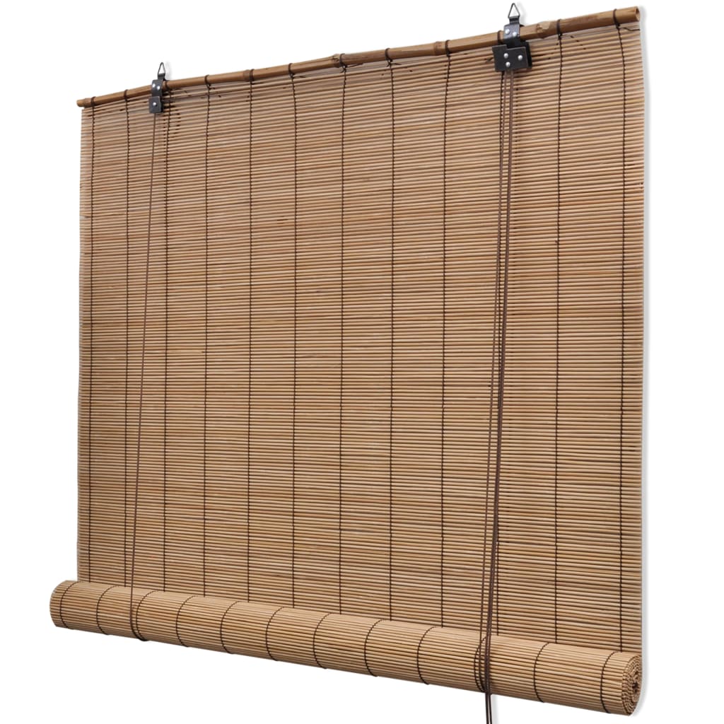 Rolgordijn 100x220 cm bamboe bruin