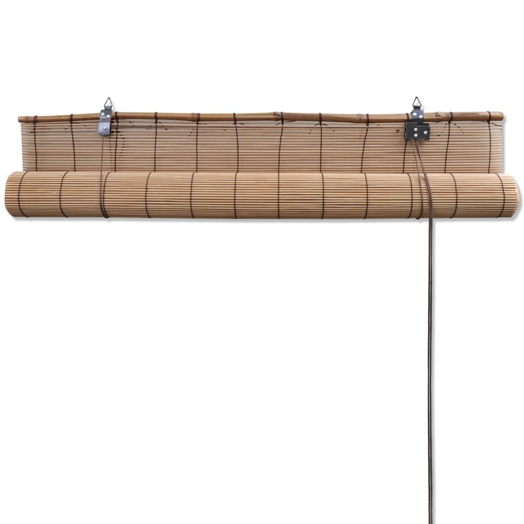Rolgordijn 100x220 cm bamboe bruin