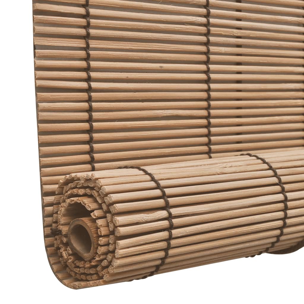 Rolgordijn Bamboe 150 x 220 cm - Bruin