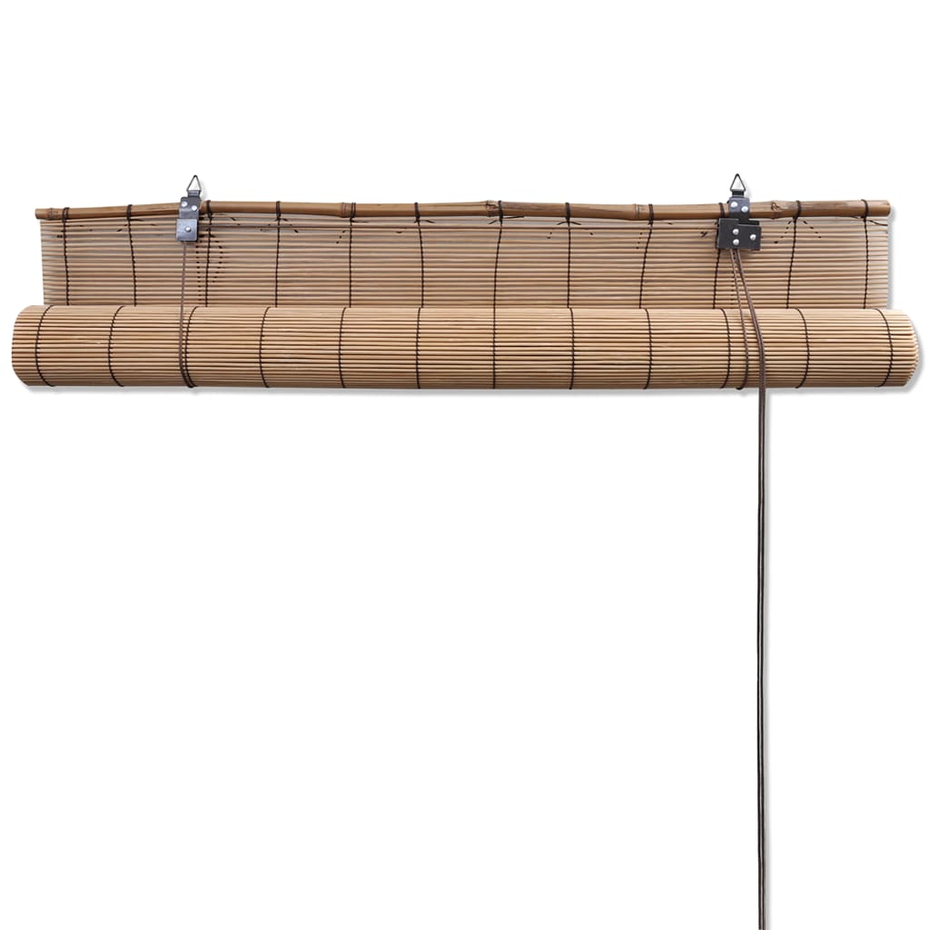 Rolgordijn Bamboe 150 x 220 cm - Bruin