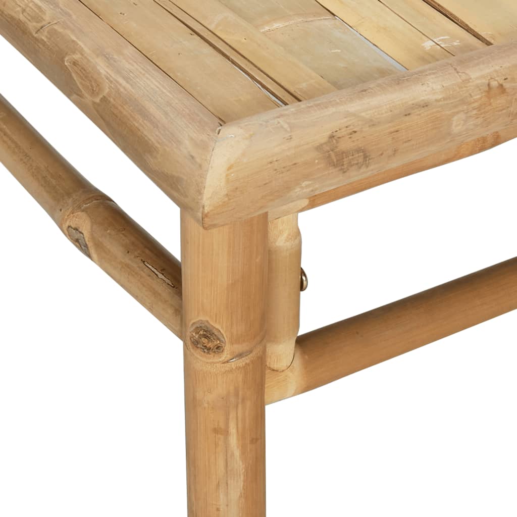 Bamboe loungeset Large (9-delig) - 7 zitplaatsen - Lichtgrijze kussens