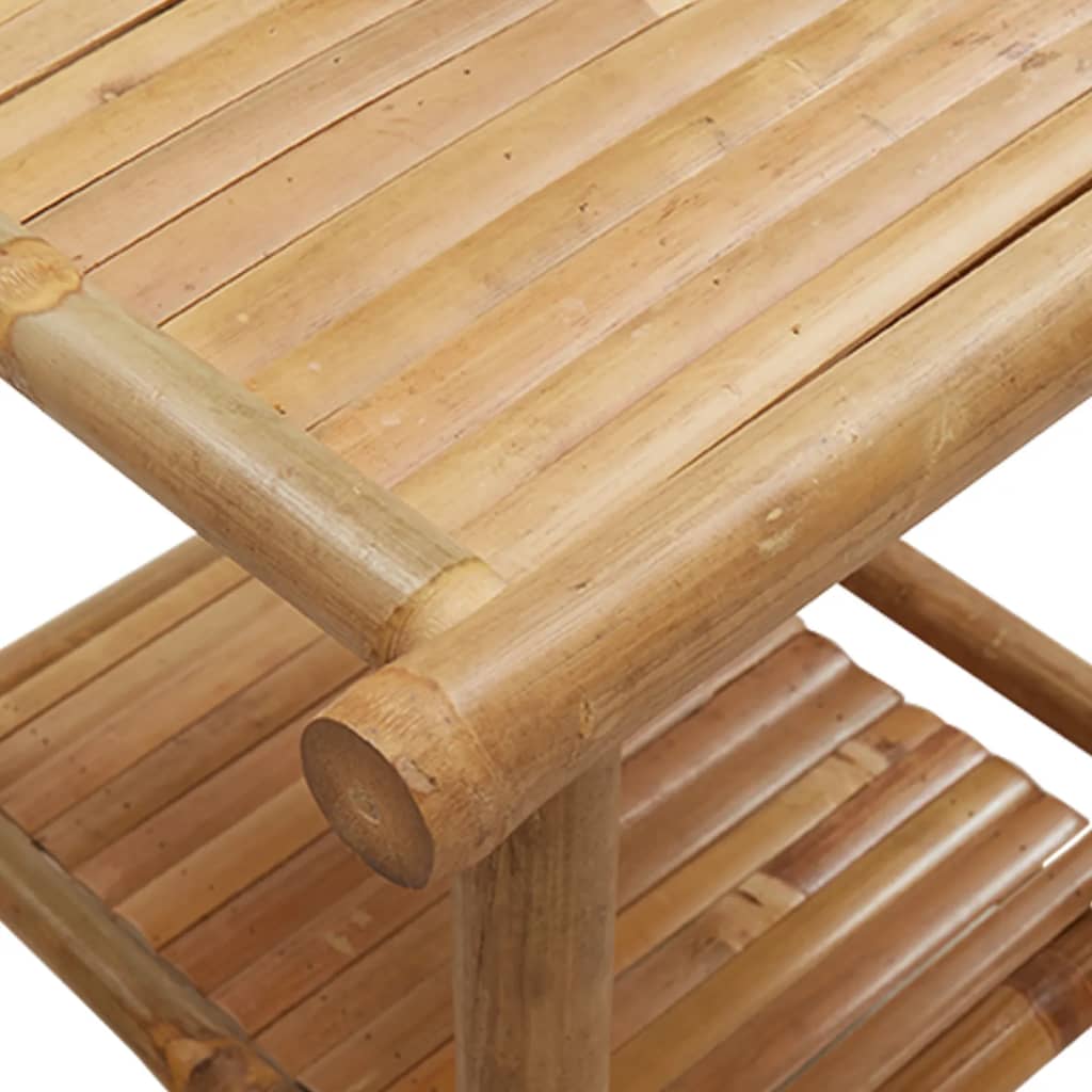 Bamboe salontafel met plateau - 45x45x45 cm