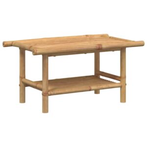 Bamboe salontafel met plateau - 70x40x35 cm