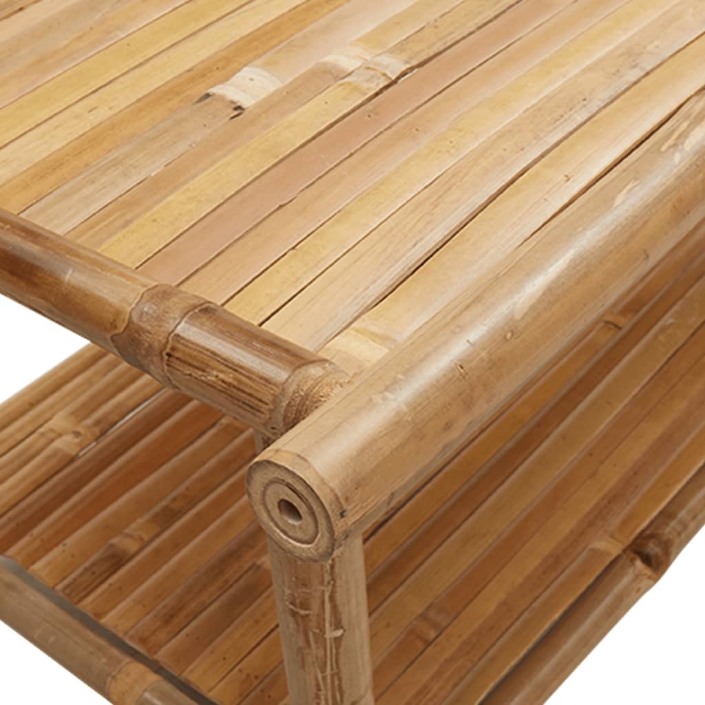 Bamboe salontafel met plateau - 110x55x45 cm