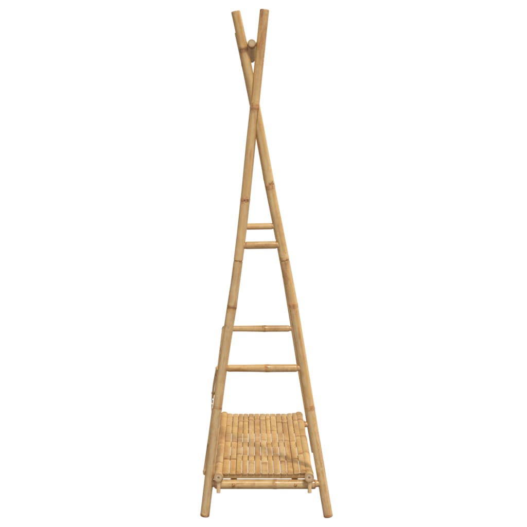 Bamboe kledingrek met schap - 102x50x190 cm