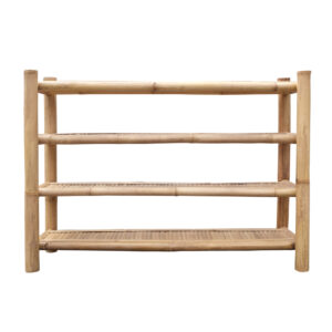 Bamboe rek Eve - Langwerpig 4-lagen - Naturel - Eviro Bamboe