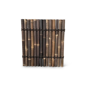 bamboe schutting halfrond donker 90x100 cm