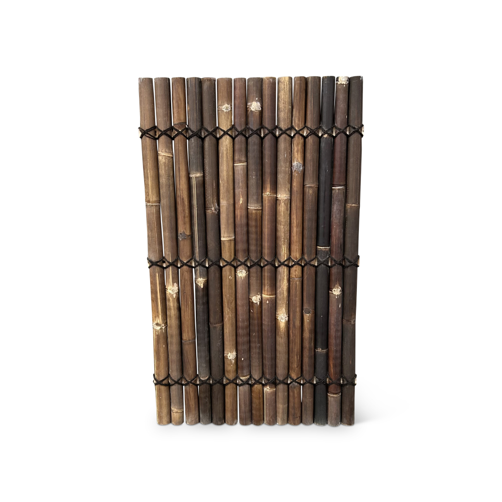 Bamboe schutting halfrond - 90 x 150 cm - Donker - Eviro Bamboe