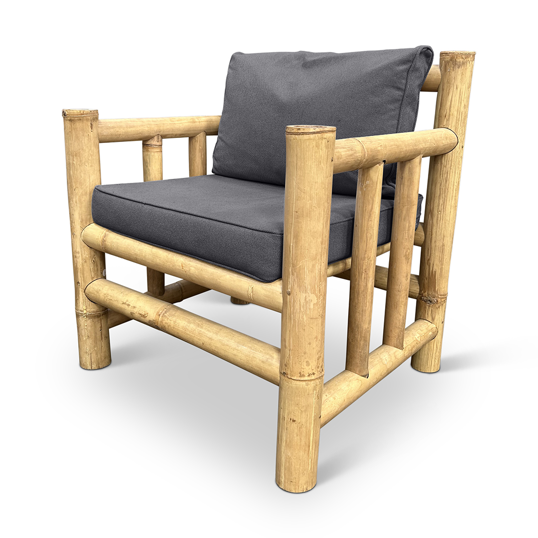 Bamboe tuinset set Eve - Naturel / Donkergrijs - Eviro Bamboe