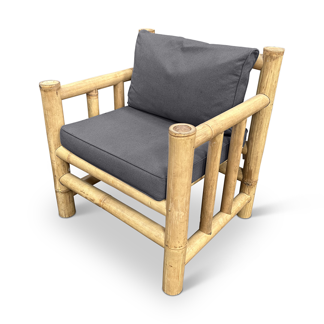 Bamboe tuinset set Eve - Naturel / Donkergrijs - Eviro Bamboe