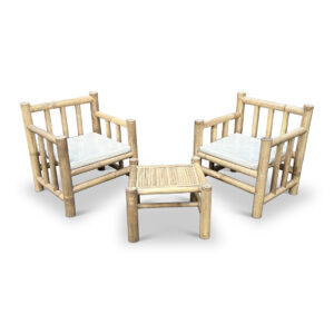Bamboe tuinstoelen set Eve - Naturel - Eviro Bamboe