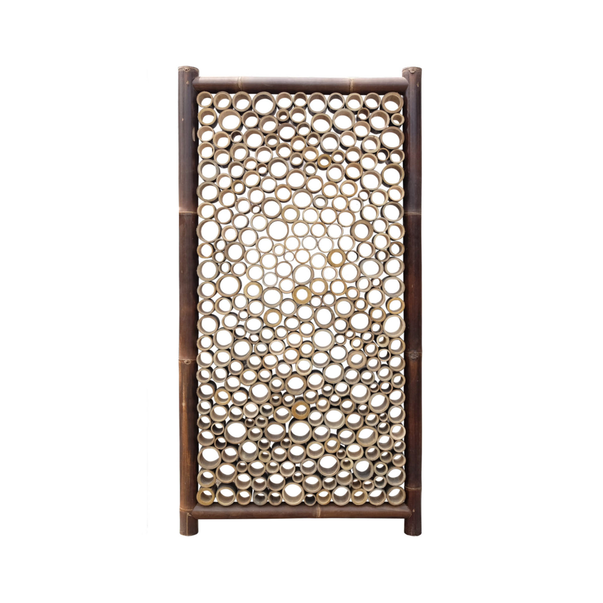 Bamboe decoratie scherm Lena - 90 x 180 cm - Donker - Eviro Bamboe
