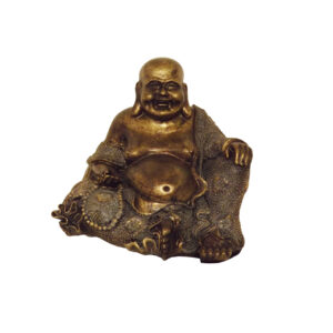 boeddha bronskleurig small 19 cm