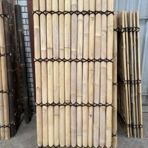 Outlet - Bamboe schutting halfrond - 90 x 200 cm - Naturel - Eviro Bamboe