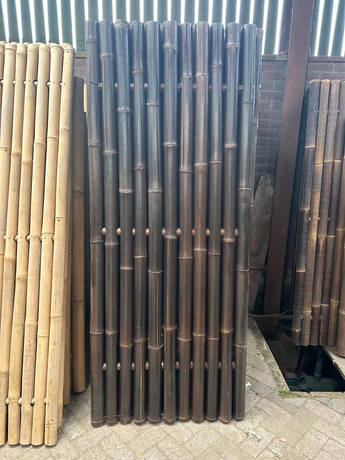 Outlet bamboe schuttingen - 90x220 cm - Donker