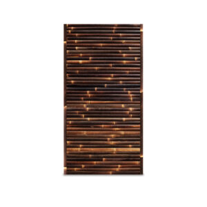 bamboe schutting stripe - latten horizontaal - donker