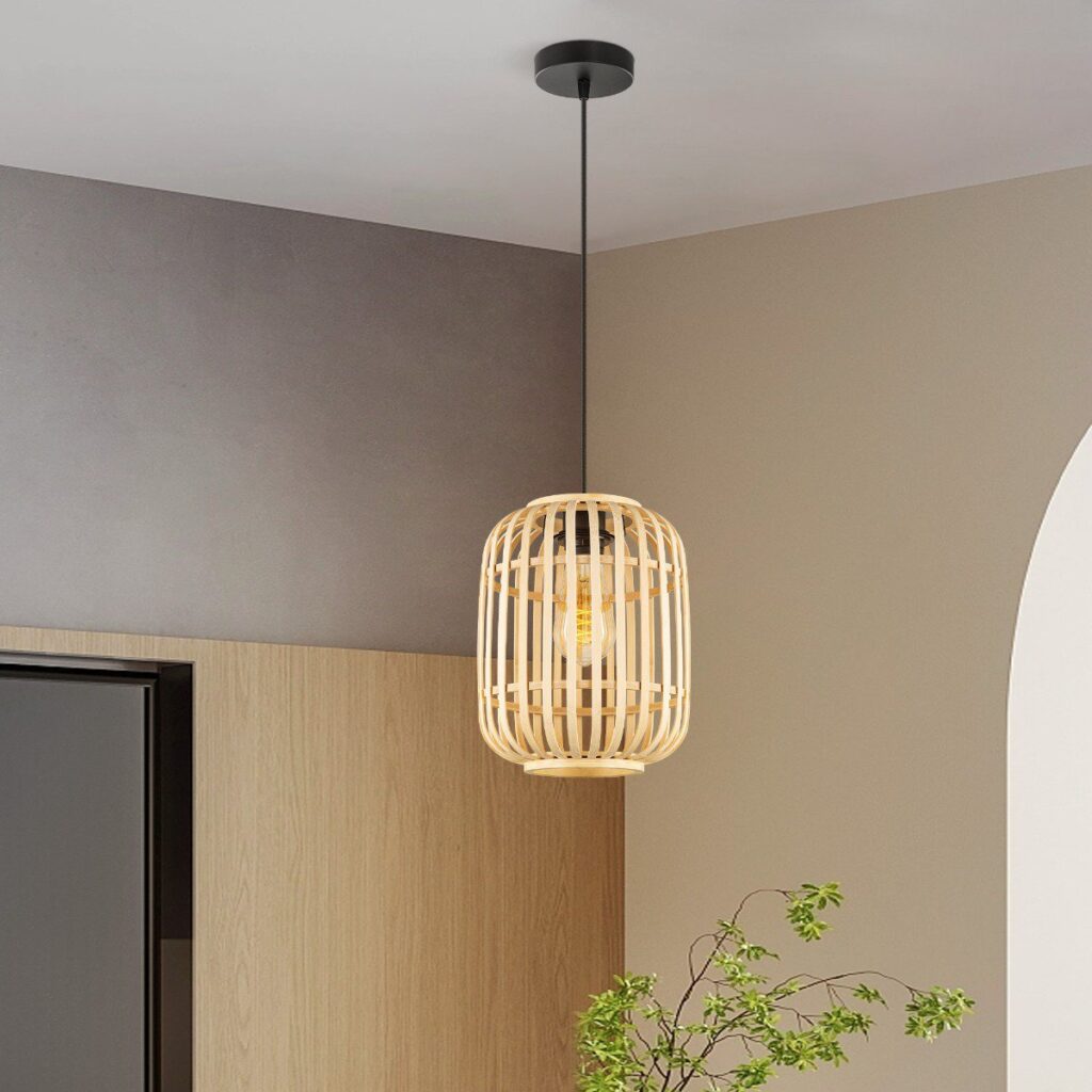 Bamboe hanglamp - Naturel - Ø21.5 x 131 cm (BxH)