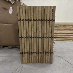Outlet - Bamboe schutting halfrond - 90 x 150 cm - Naturel - Eviro Bamboe