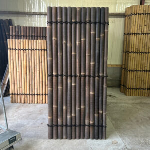 Outlet - Bamboe schutting halfrond - 90 x 200 cm - Donker - Eviro Bamboe