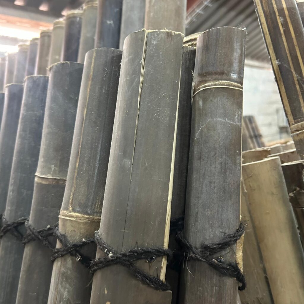 Outlet - Bamboe schutting halfrond - 90 x 200 cm - Donker - Eviro Bamboe