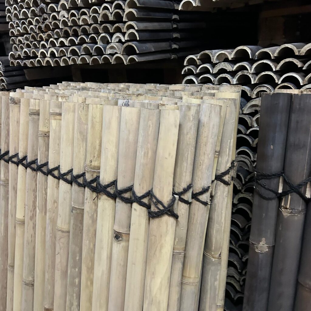 Outlet - Bamboe schutting halfrond - 90 x 150 cm - Naturel - Eviro Bamboe
