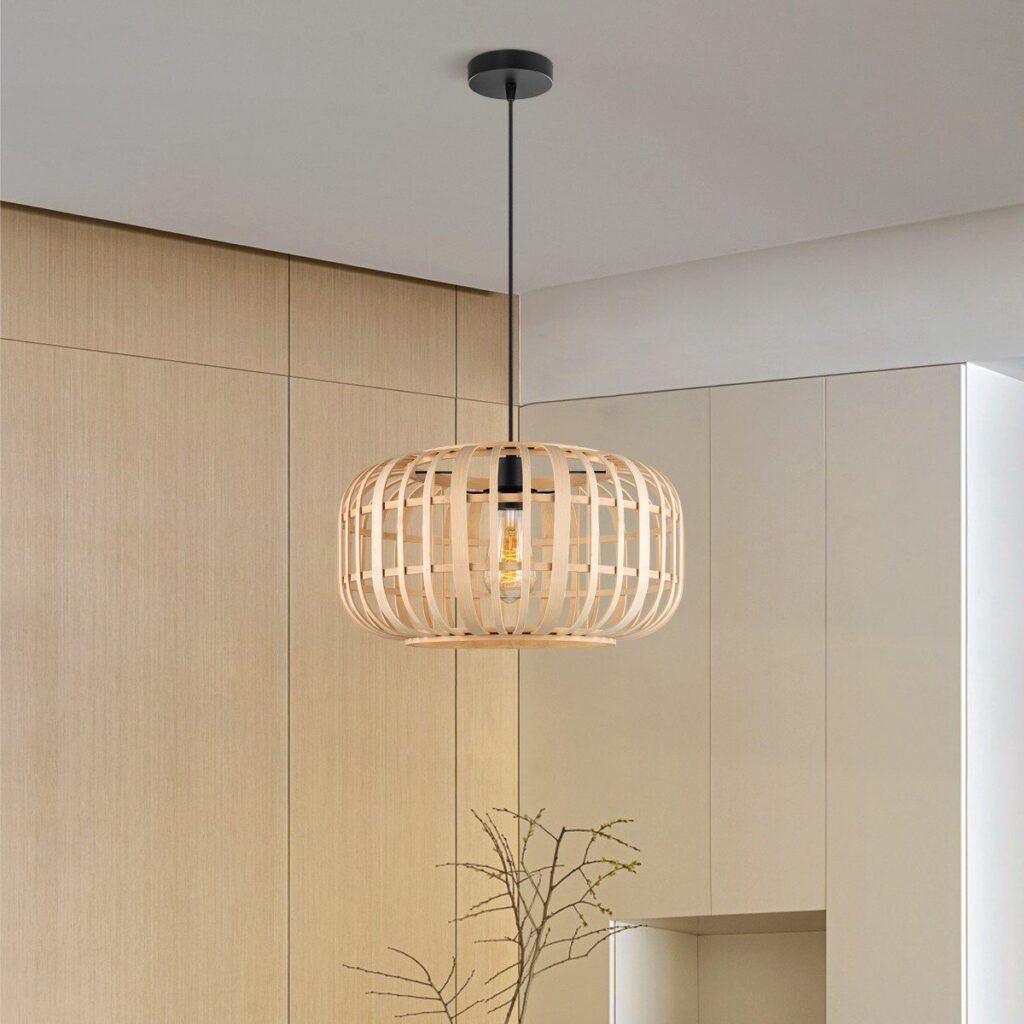 Bamboe hanglamp - Naturel - Ø40 x 126 cm (BxH)