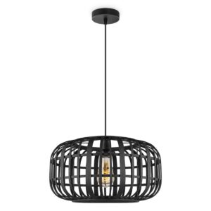 Bamboe hanglamp - Zwart - Ø40 x 126 cm (BxH)