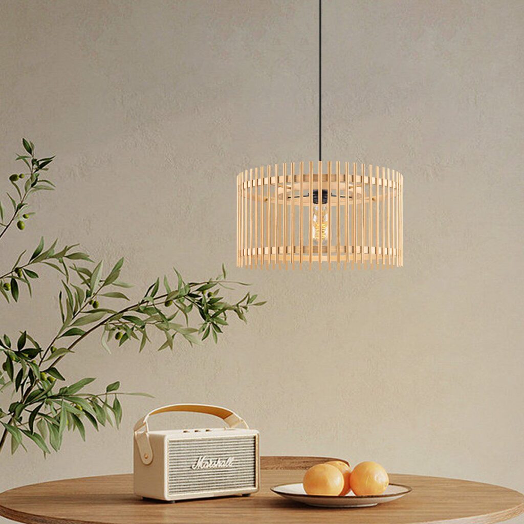 Bamboe hanglamp - Naturel - Ø40 x 126 cm (BxH)