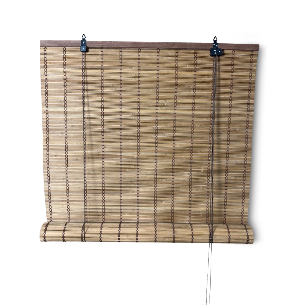 Bamboe rolgordijn Freddy - Bruin - 80 x 160 cm - Bamelle