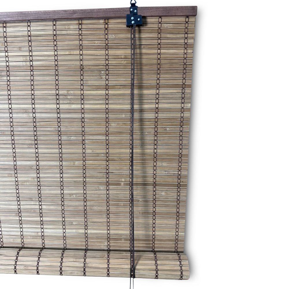 Bamboe rolgordijn Freddy - Bruin - 80 x 160 cm - Bamelle