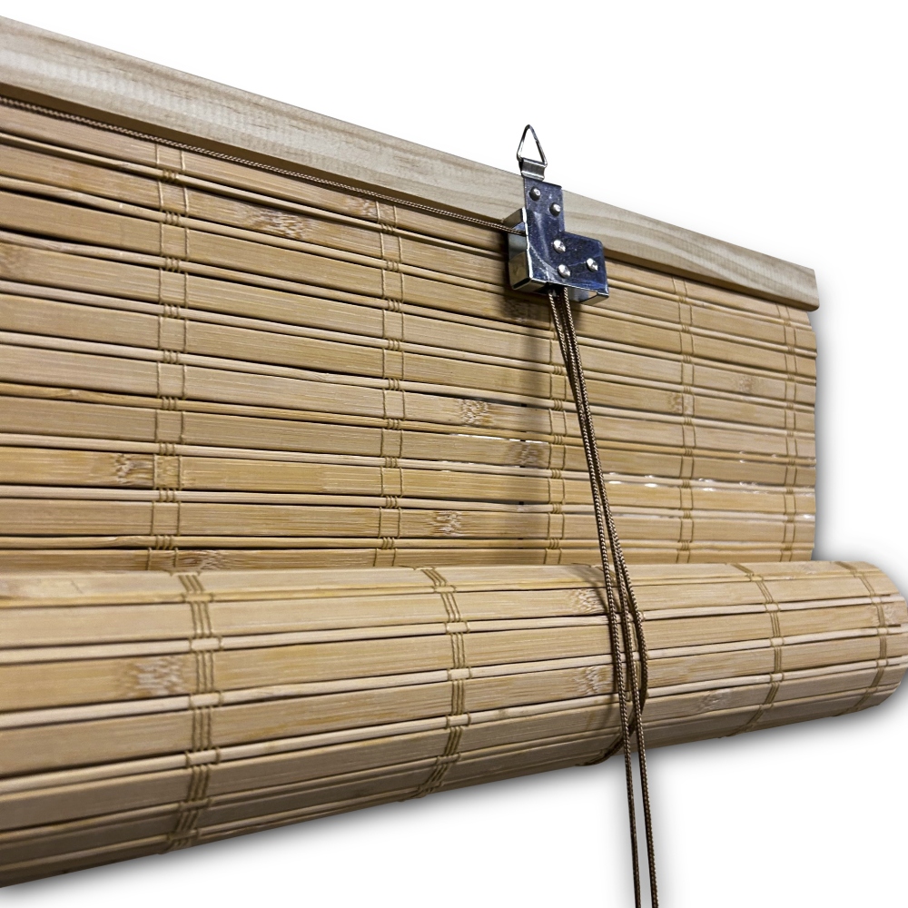 Bamboe rolgordijn Freddy - Naturel - 80 x 220 cm - Bamelle