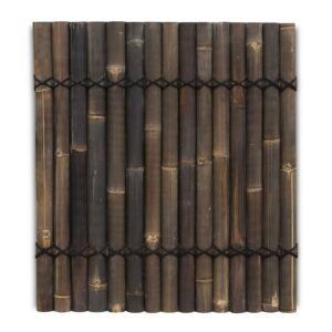 Bamboe schutting halfrond - 90 x 100 cm - Donker - Eviro Bamboe