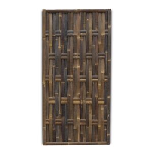 Gevlochten bamboe schutting Verticaal - 90 x 180 cm - Donker - Eviro Bamboe