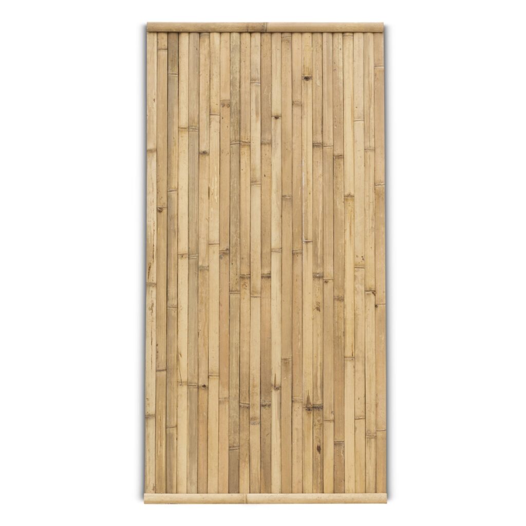 Bamboe schutting Stripe - 90 x 180 cm - Naturel - Verticale latten - Eviro Bamboe