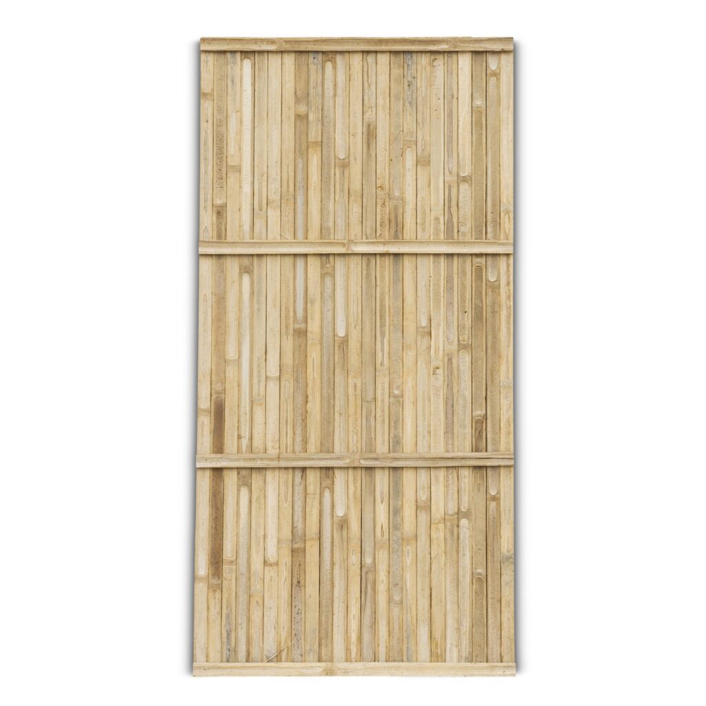 Bamboe schutting Stripe - 90 x 180 cm - Donker - Verticale latten - Eviro Bamboe