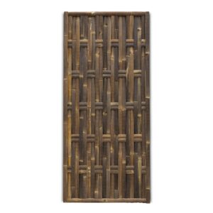 Gevlochten bamboe schutting Verticaal - 90 x 200 cm - Donker - Eviro Bamboe