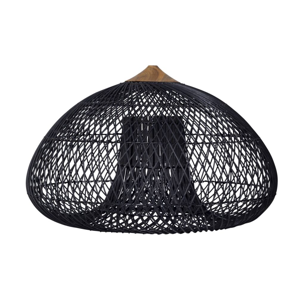 Hanglamp Luma - Rotan - Zwart - 60Ø cm - PVB Collection