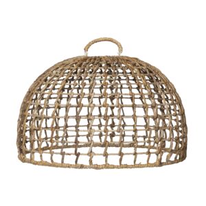 Hanglamp Banuya gemaakt van bananenblad en zeegras, naturel / bruin kleurig - vooraanzicht