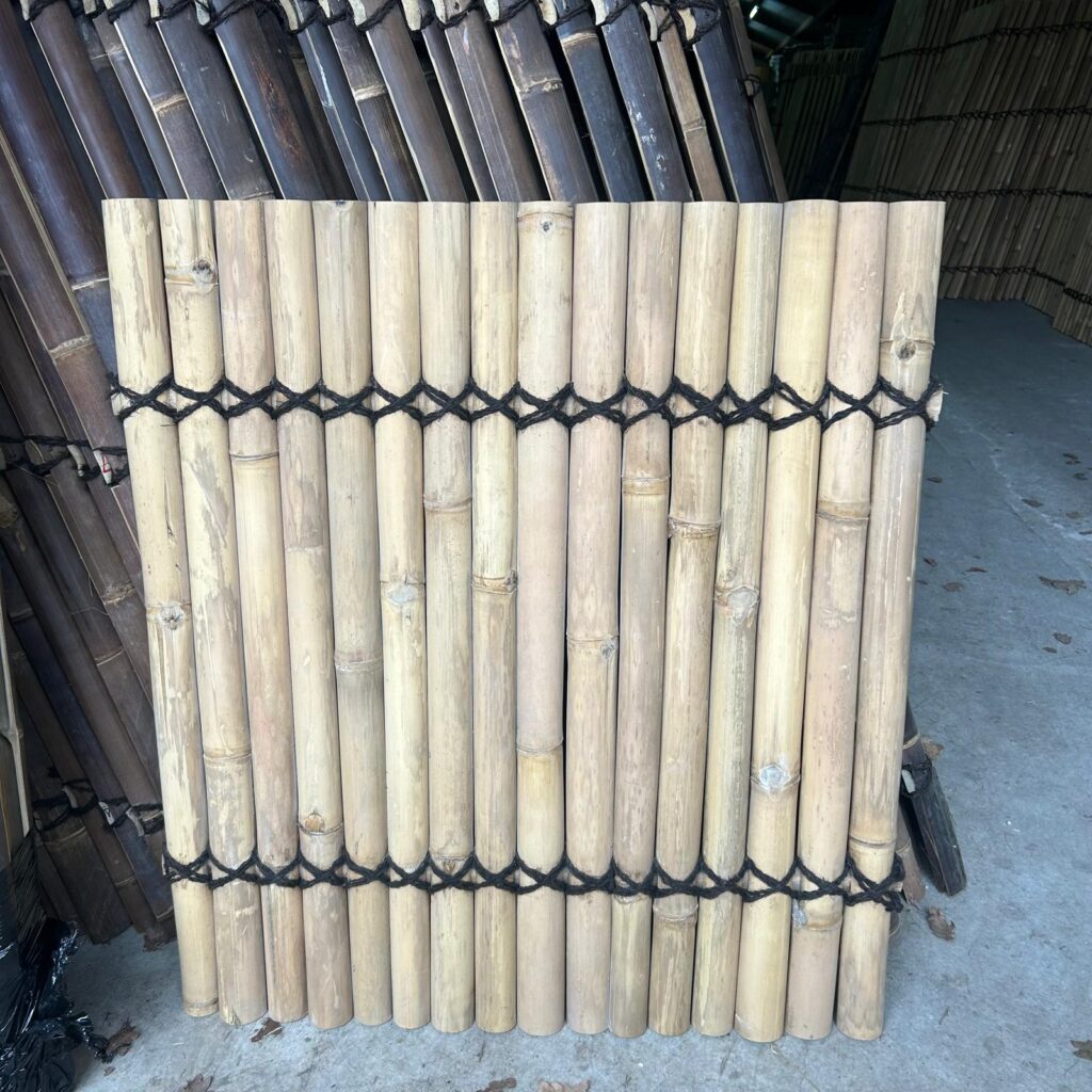 Outlet - Bamboe schutting halfrond - 90 x 100 cm - Naturel - Eviro Bamboe