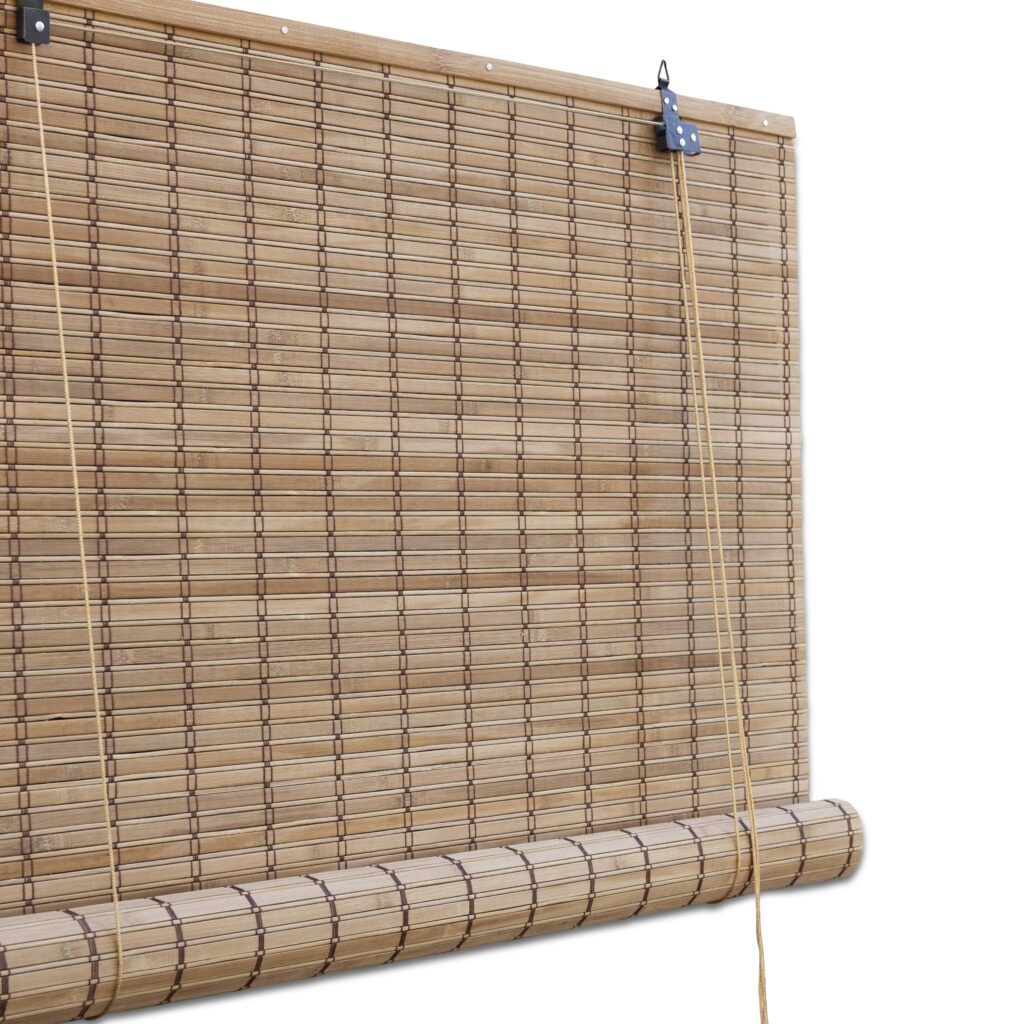 Bamboe rolgordijn Freddy - Bruin - 80 x 220 cm - Bamelle