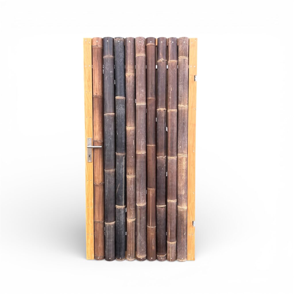 Bamboe poort - 100 x 200 cm - Donker - Linksdraaiend - Eviro Bamboe