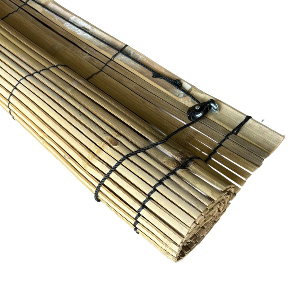 Bamboe rolgordijn voor buiten - 150 x 200 cm - Naturel - Eviro Bamboe