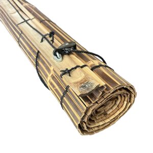 Bamboe rolgordijn voor buiten - 100 x 200 cm - Donker - Eviro Bamboe