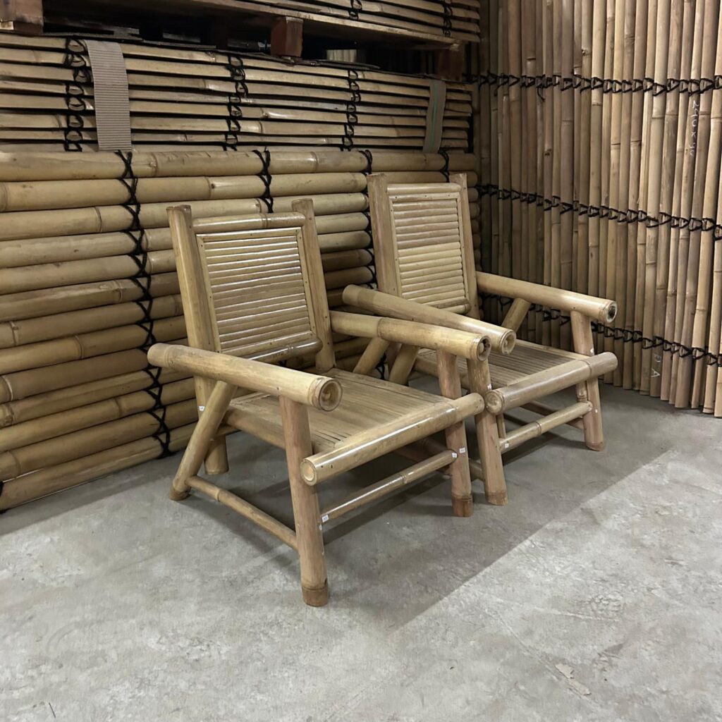 OUTLET - Bamboe stoel Hennie - Naturel - Eviro Bamboe