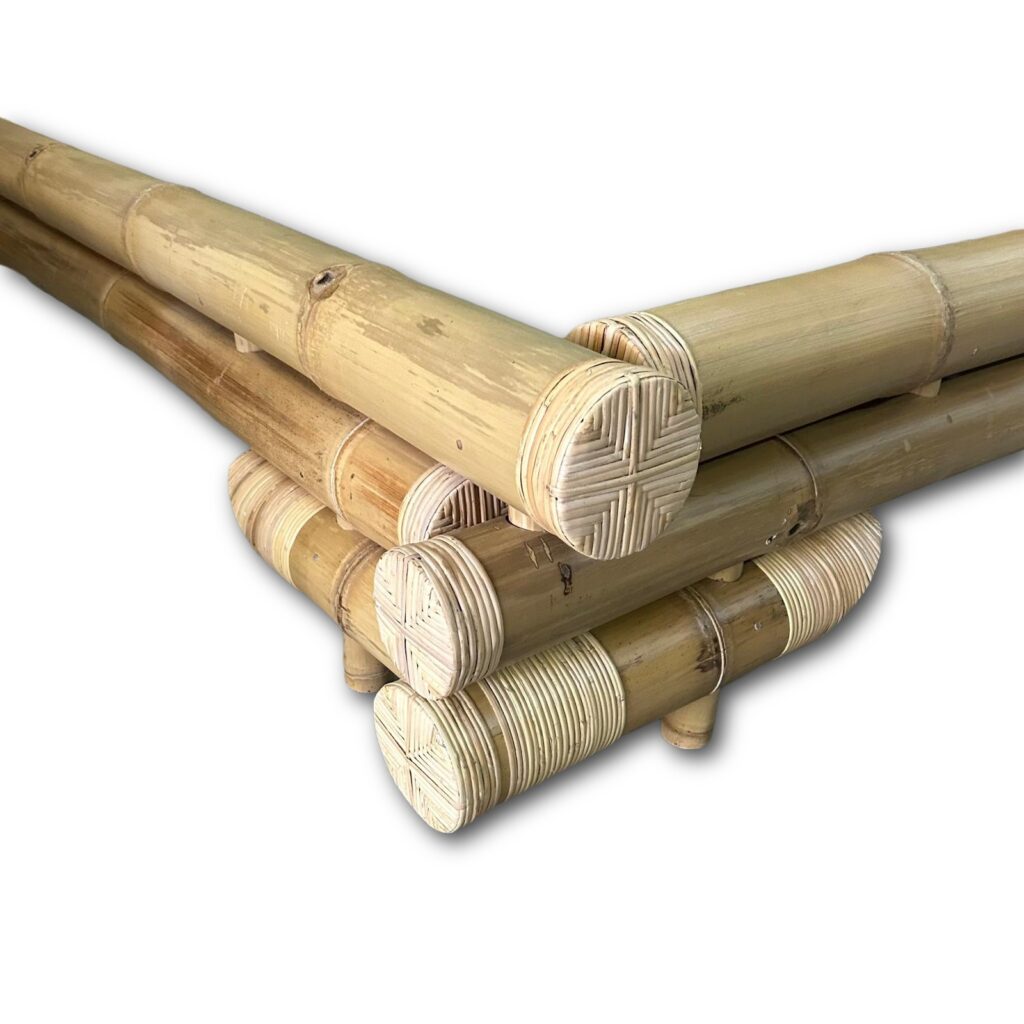 Bamboe tweepersoonsbed ombouw Selong - Naturel - 160 x 200 cm - Eviro Bamboe
