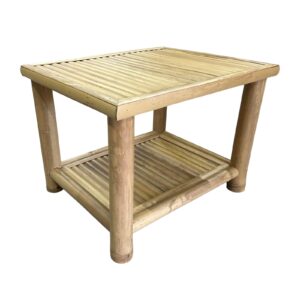 Bamboe bijzettafel Selong - 60 x 50 cm - Naturel - Eviro Bamboe